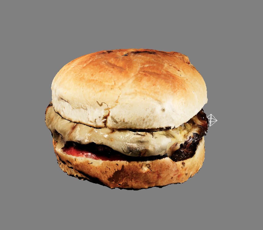 a burger render